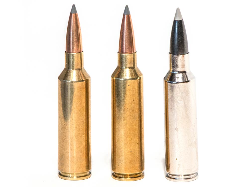 three short magnum ammo cartridges