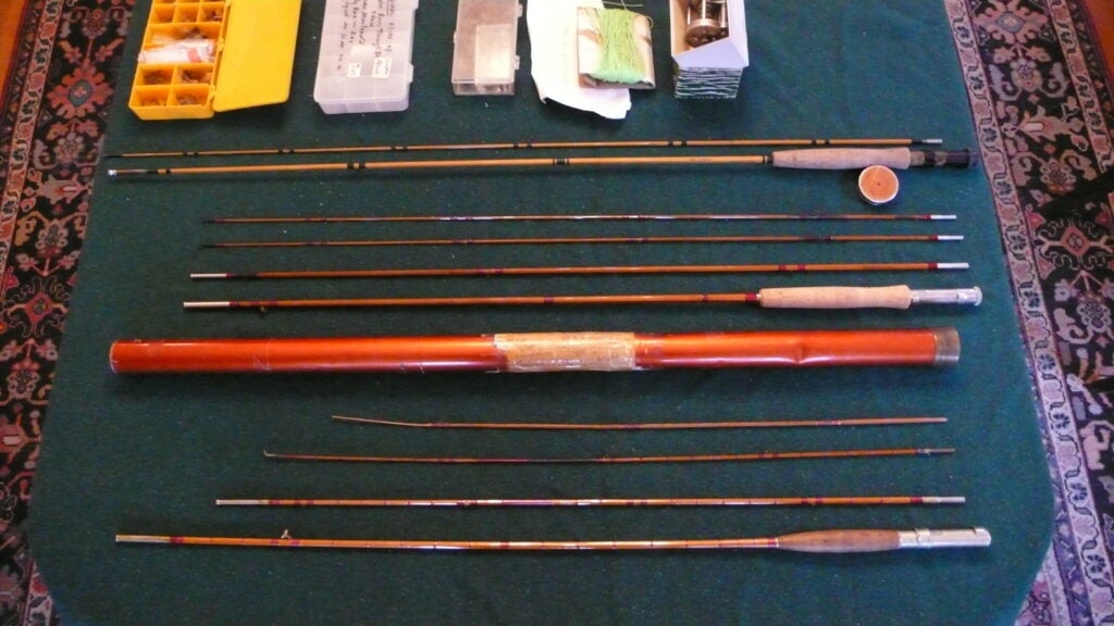 Fishing rods that belonged to Norman Maclean