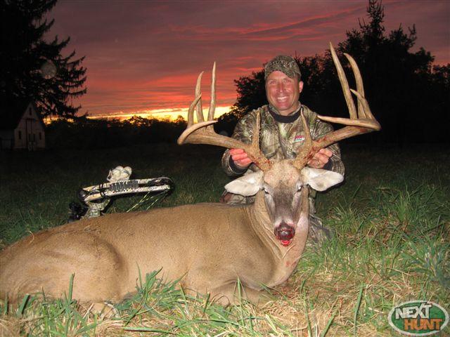 Early archery seasons opened a mere month ago in most states. Yet the biggest typical buck of the entire 2010-11 season may already be on the ground. On September 26th the second day of Ohio's bow season, 41-year-old JT Kreager of Delaware County, Ohio arrowed this colossal, near-perfect 10. If the buck's green net score of 188 holds up, it will be The Buckeye State's new typical archery record. And judging by the scores of the top B&C typicals in recent years, it may prove to be the biggest symmetrical whitetail we will see all season.
