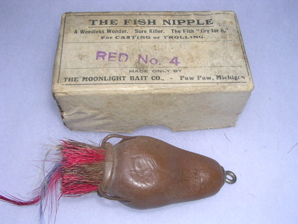 The Fish Nipple is perhaps one of the least elaborate baits from the storied lure company.