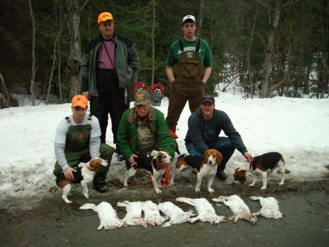 Successful day of hunting the elusive hare in Northern Vermont.