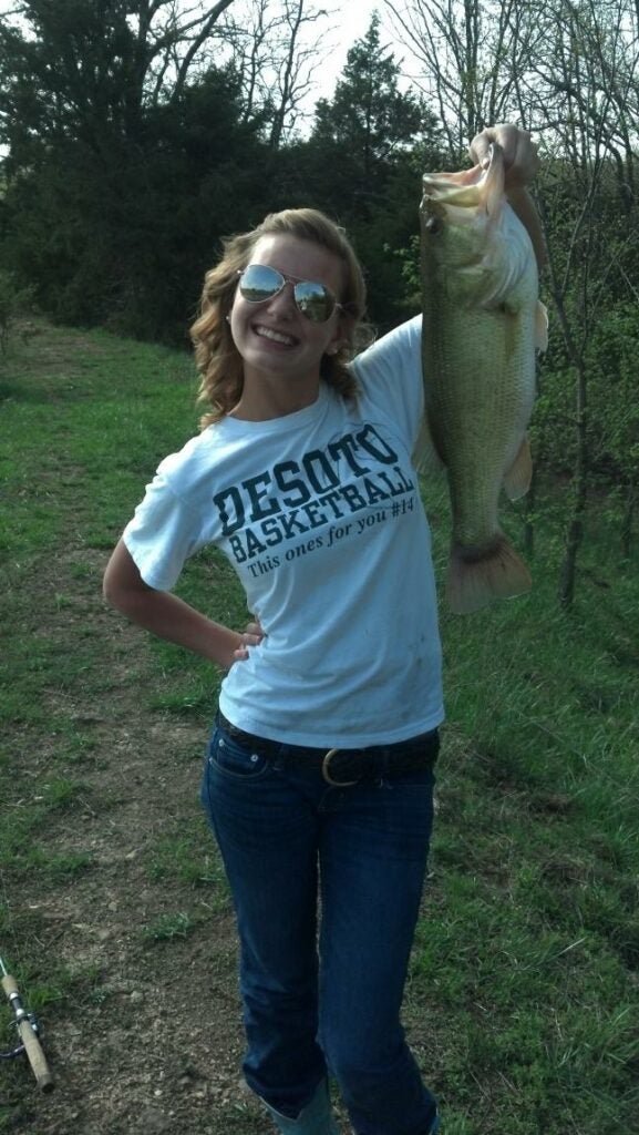 I caught this large mouth bass late march in Missouri. Weighing into nearly seven and a half pounds!