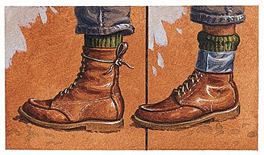 boots untied, how to tie boots, hunting boot tips, hunting boot tie, boot tips, bird hunting tip, bird hunting gear, best boot knot, boot lace knot