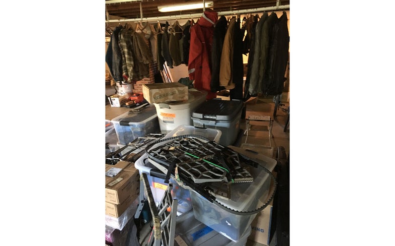 storage, gear, organization, closet, waders, basement