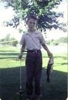 My father recently found this photo of me and my first bass - taken in 1960 when I was 10 years old - I got the reel from a special from Wheaties.