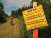 public land hunting warning sign