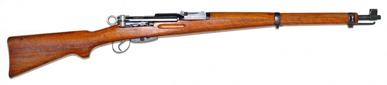 Swiss K31, straight-pull bolt-action military rifle