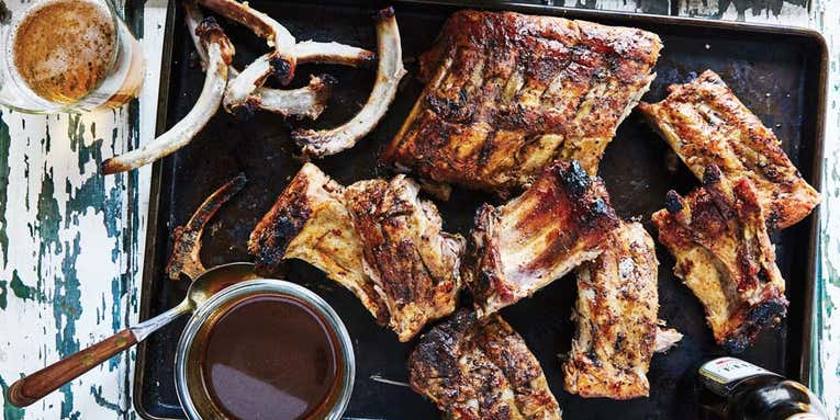 Braised and Smoked Boar Ribs Recipe