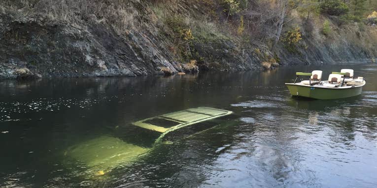 Photo: Fishing Guide’s Truck Rolls Into the Trinity River
