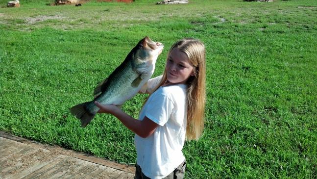 Colt Smith 11 of Banks Co Ga caught a 27 inch 14lb largemouth bass on 08-12-12 in a private pond in Franklin county.