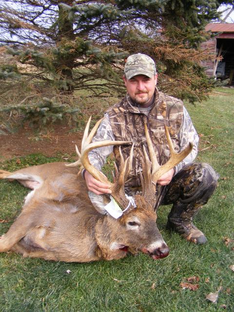 **#6<br />
The Chipper Buck<br />
**<br />
When Tom Buerger took this Wisconsin giant on his father-in-law's dairy farm near Knowlton, Wis., in November, he gave thanks to his old friend Chipper. The farm's hired hand, Chipper had schooled Buerger on the importance of putting out mineral blocks early each spring; before he died of cancer in 2007, he promised he'd always be with Buerger when he hunted the farm--and promised to help him get a monster buck. After shooting this 209-inch 15-pointer, Buerger felt he'd finally tagged a buck his buddy would be proud of--and he believed that, somehow, Chipper had a hand in it.
