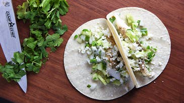 Recipe: Smoked Fish Tacos With Chipotle Slaw