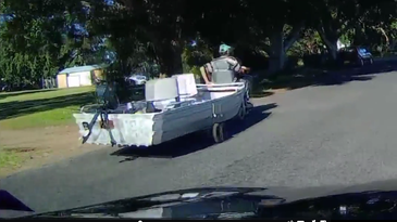 Video: Man Uses Mobility Scooter to Tow Fishing Boat