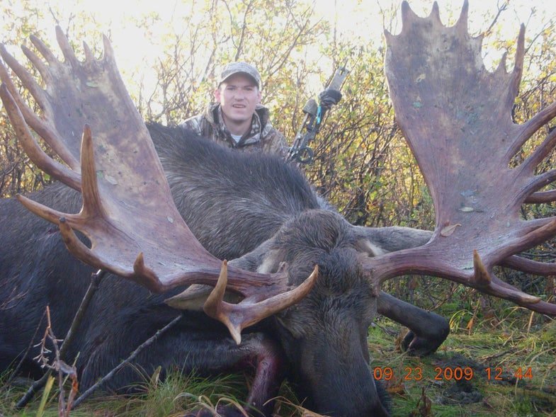 Darin Mack almost didn't hunt Alaska with his son this fall. "Money was a little tight," says the 36-year-old technical advisor with Lancaster Archery in Lancaster, Pennsylvania. "But my wife and I talked it over and decided it was now or maybe never." They chose now, and on September 23rd, with his son by his side, Mack arrowed what may be the new Pope and Young world-record Alaska-Yukon moose. Click through this slide show to read his story, as told to Dave Hurteau ...