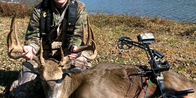 Massive 12-Pointer is Alabama Woman’s First Archery Buck