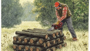 chain saw tips, chain saw, cut firewood, firewood cutting, easy firewood, chainsaw bind