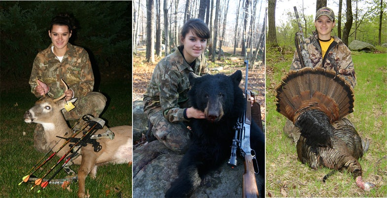 <strong>Last season 16-year-old Cassie Zanolini</strong> accomplished a feat that many Pennsylvania hunters dream of but few achieve: In a single license year she tagged all three of the state's prime big game species--deer, bear and turkey. Using a shotgun, bow and rifle, Zanolini may be the first youth hunter--and is likely the youngest girl--ever to complete a vaunted "triple trophy," which holds a special place in Pennsylvania hunting lore. Once an official recognition administered by the Pennsylvania Game Commission, the triple trophy was discontinued in 1972 after only six years. "It was believed the award placed too much emphasis on those three species," says PGC spokesman Jerry Feaser, "and in some cases was found to have resulted in individuals committing illegal acts in order to qualify." Although the state's wildlife agency long ago distanced itself from the feat, Pennsylvania hunters haven't forgotten it. Nearly 40 years since the state last handed out certificates and patches recognizing the achievement, the triple trophy is still a hot topic in hunting camps and online forums. "It's something everyone talks about, but as a licensed hunter who's been in the Pennsylvania woods for over 30 years and met thousands of hunters, I've never personally known anyone who accomplished it," says Dale Machesic, a former outdoor writer for Calkins-Media who's now publisher of the South Dade News Leader in Florida. "It's the ultimate in bragging rights for a Pennsylvania outdoorsman or woman. It's something very few hunters accomplish, and the fact that it was done by a young lady--at the risk of sounding sexist--I think it's marvelous."