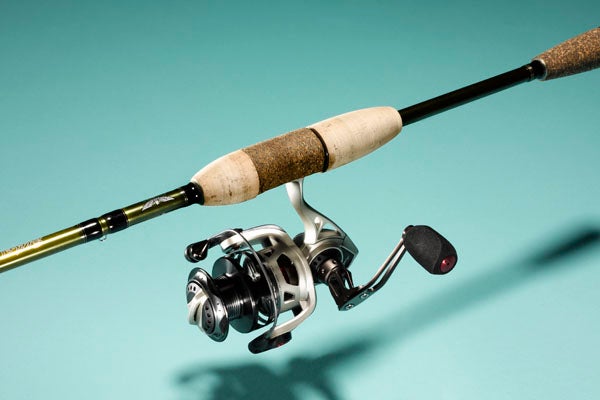 Test-team members agreed that the cork-inlaid reel seat on Fenwick's new spinning rods is the most comfortable we've ever used. There are no exposed screw threads or metals to rub against your hand, just sweet-feeling cork in a very clever design. The five-rod spinning series is made for smallmouths. The rods are light, smooth tapers with titanium-frame guides to enhance the kind of finesse needed to catch big bronzebacks. Ranging in length from 6 feet 3 inches to 7 feet 4 inches, the rods are all one-piece, with power ratings from medium-​light to medium-​heavy to accommodate a variety of techniques from subtle drop-shotting to heavy cranking. Rod blanks are attractively finished as well. --_JM Manufacturer:_ <a href="http://fenwickfishing.com/">Fenwick</a>_<br />
Price:_ $130__