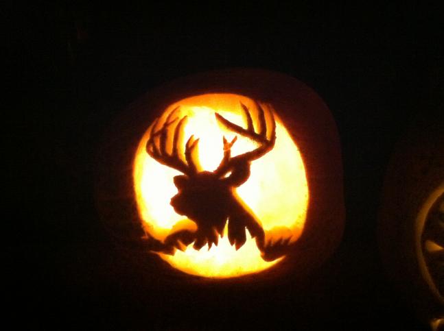 First hunting season that I've carved a pumpkin before going hunting...guess I'm a little antsy!