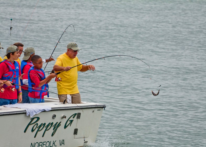 Chesapeake Bay; Boy Scouts; Virginia Sea Grant; 2011 Youth Fishing Adventure