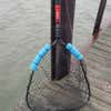 Fishing net with pool noodles attached