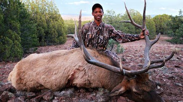 Young Hunter Takes 300-Class Bull Elk with a Muzzleloader in New Mexico