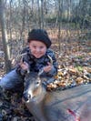 On his first day hunting with his new crossbow my 8 year old son shot this 7 point buck. Afterwards he told me he couldn't stop shaking and I told him neither could I. It was by far the best experience I've had in the woods in my 30+ years of hunting. Cam told me it was the best day of his ENTIRE life!!