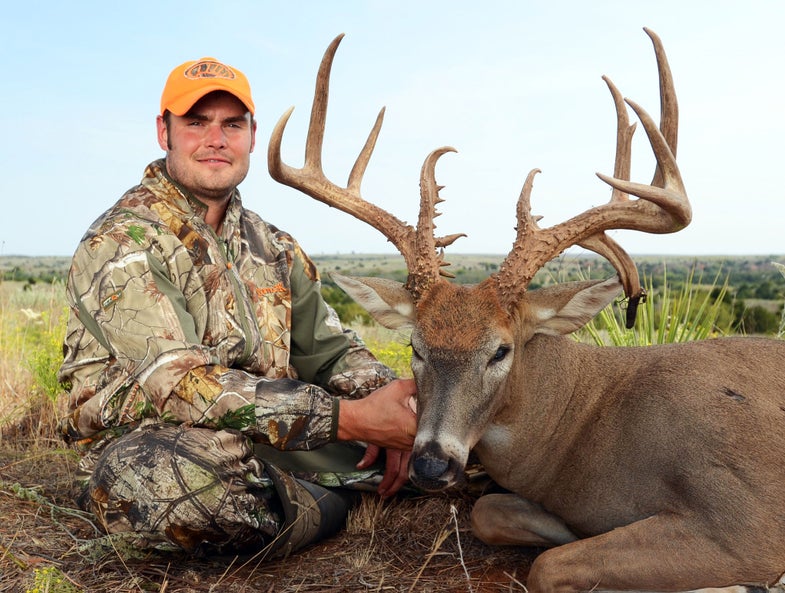 <strong>Aaron Milliken had been hunting</strong> a Kansas 11-pointer for three straight days when a buddy spotted something that made him throw all his plans out the window: A pair of trophy bucks on either side of 200 inches feeding together in broad daylight on a farm that Milliken leased. The experienced hunters threw up a blind and a trail camera and prepared to hunt these newly discovered bucks. Then Mother Nature threw another curveball that challenged them to shift their plan of attack yet again. Learn how Milliken's flexibility--literally and figuratively--helped him seize the day.