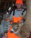 I had hunted public ground one day during the rut.saw this big buck i had no shot on him.so the first day of gun season i went out sat up in my stand for ten min and he walked out at 30 yards made a good clean shot