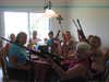 We were all sitting around eating lunch with Grand Ma Rosie, and giving thanks for our right to bear arms!