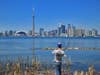 A sunny spring day spend fishing Toronto Islands for pike.