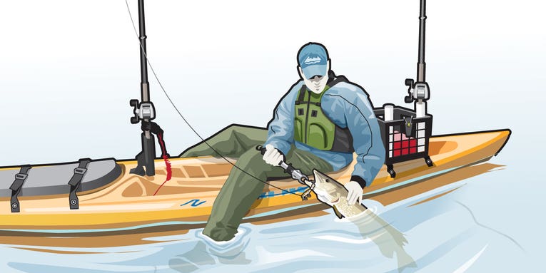 How To Land Pike Or Muskie When Fishing From A Kayak
