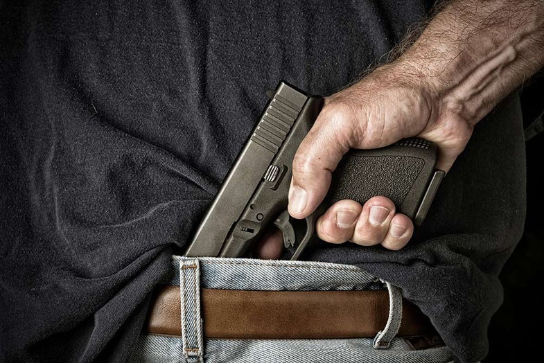 concealed carry handgun in waist band