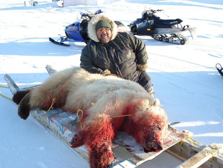 When David Kuptana—a 51-year-old native  Inuit  hunter from the remote Northwest Territories hamlet of  Ulukhaktok—shot  an odd-looking polar bear on April 8, he knew immediately there was something  different about it. He was right. Genetic testing later confirmed what Kuptana  initially suspected after  he shot his bear: it was a grizzly-polar bear hybrid, only the second ever confirmed in the wild and the first  second-generation hybrid (the  offspring of a first-generation polar-grizzly  hybrid) ever seen. Here is his story.