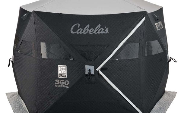 Cabelaâs Ice Team Five-Sided 360 Thermal Ice Shelter