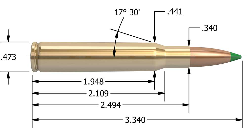 30 06 springfield ammo diagram