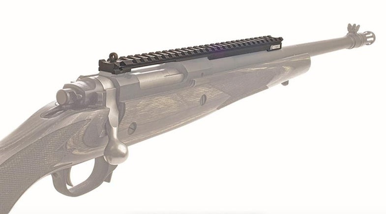 <em>XS Sight System's Long Rail with Ghost Ring, for the Ruger Gunsite Scout Rifle.</em>