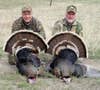 Michael G. Brown and his hunting buddy pose with two nice birds they killed outside of Sioux Falls, SD.
