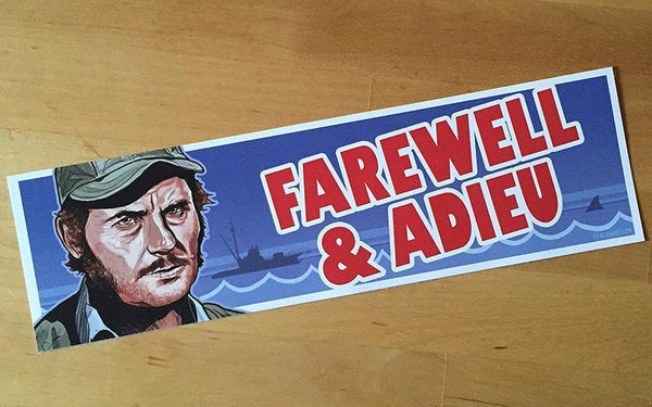 Jaws Farewell & Adieu Bumper Sticker