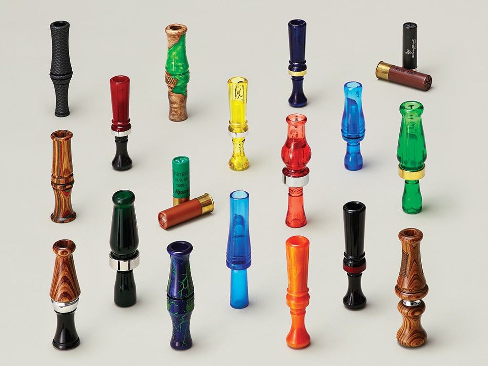 A collection of duck and goose calls