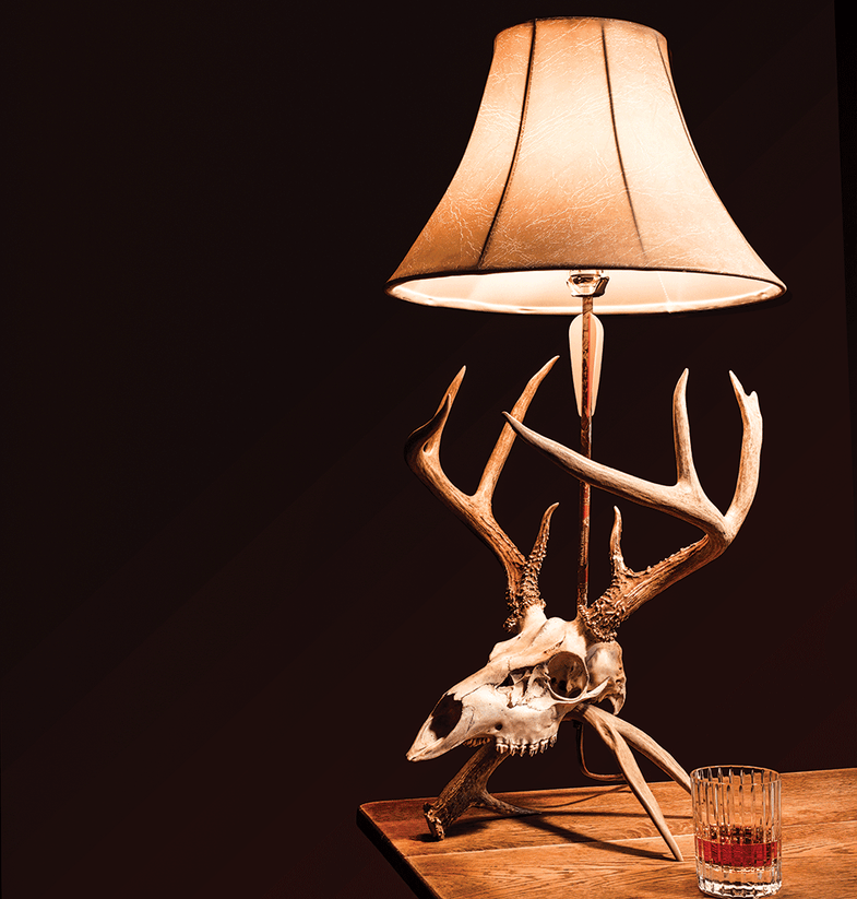 How To Make Your Own Euro Skull Lamp, Deer Antler Lamp Kits
