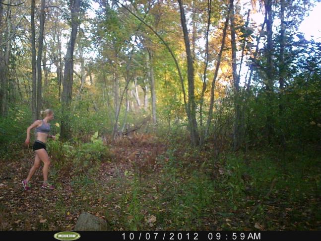 Got a good laugh from this photo...and a little enjoyment. I can't be mad at her for running by my stand during an early morning hunt!