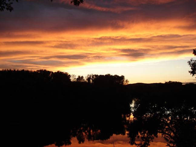 September sunset in La Crosse, Wisconsin.