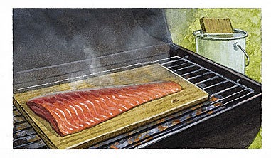plank grilling, plank grilling tips, plank cooking, cook with plank, grill fish, fish grilling recipe, fish recipe, cook oily fish, grill oily fish, oily fish recipe, grill salmon, grill bluefish, grill mackerel, grill shad