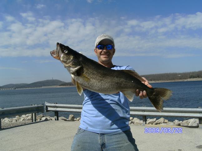 What an awesome day on Bull Shoals Lake!! My best walleye yet.