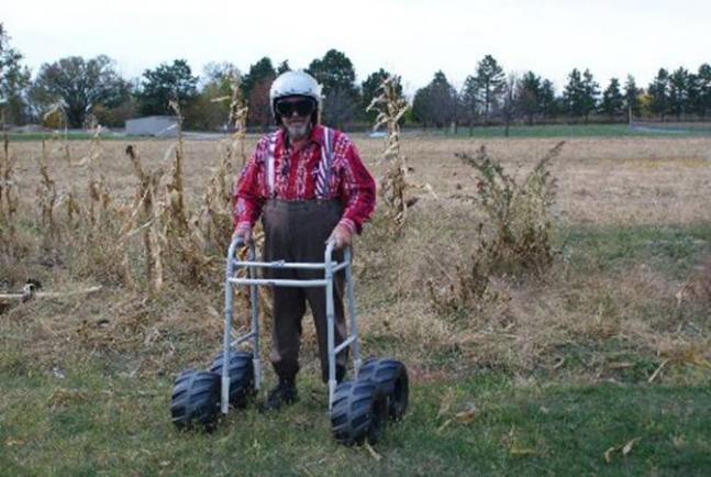 Taking My New Quad out for a spin! Note Safety First with the helmet &amp; dark safety goggles! (welding # 10!)