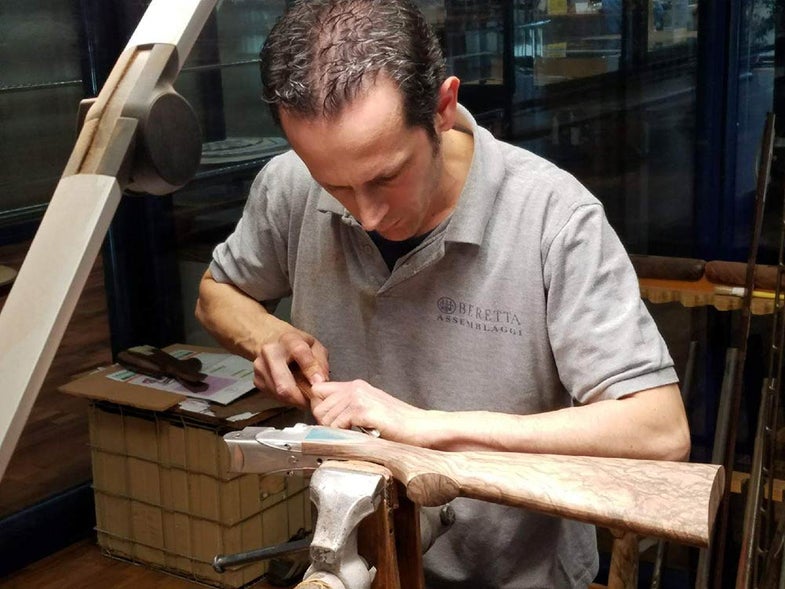 beretta craftsman shaping gun stock