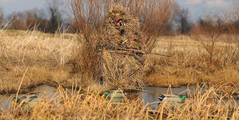 Duck Hunting: How to Use a Gillie Suit Where There’s No Place to Hide