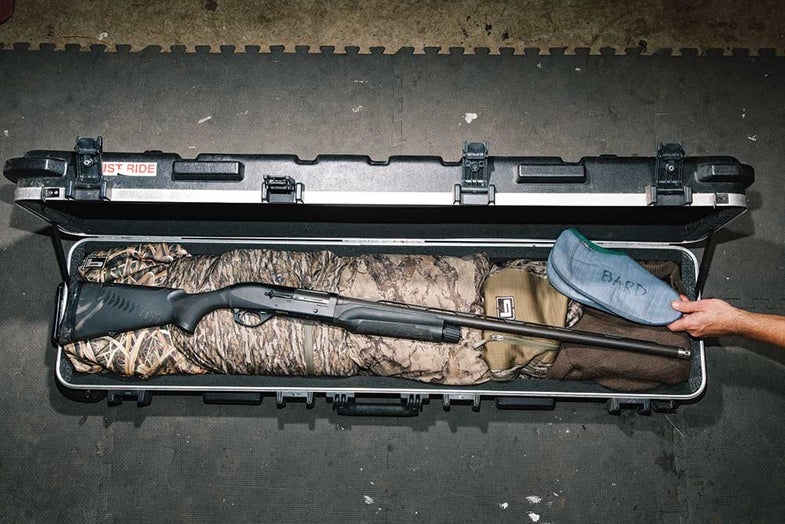 Packing a gun case for travel hunting