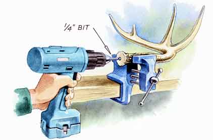 do it yourself rattling antler project